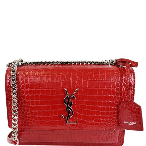 ysl sunset bag red|ysl sunset bag small.